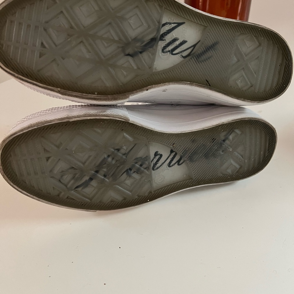 Custom Mrs Chuck Taylor All Star Lift Platform Wedding high top sneaker - Picture 8 of 8